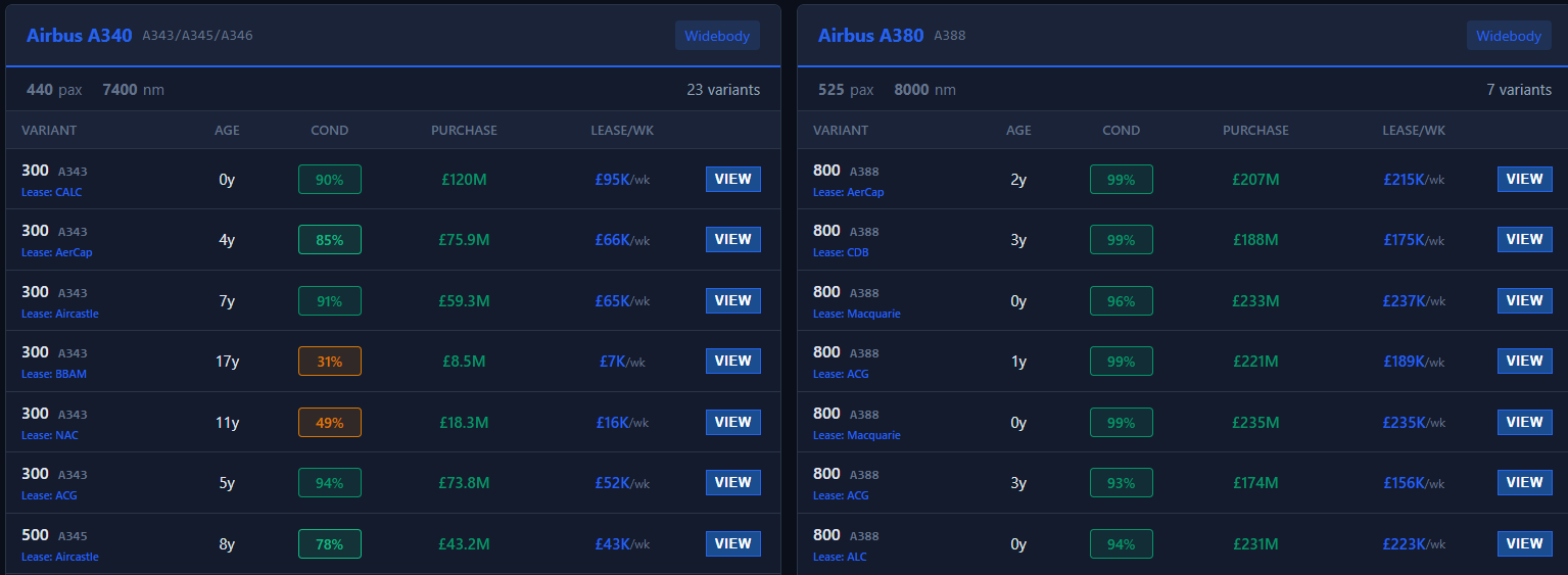 Aircraft Marketplace